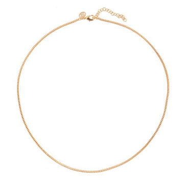 Colar Liso Dourado Grande